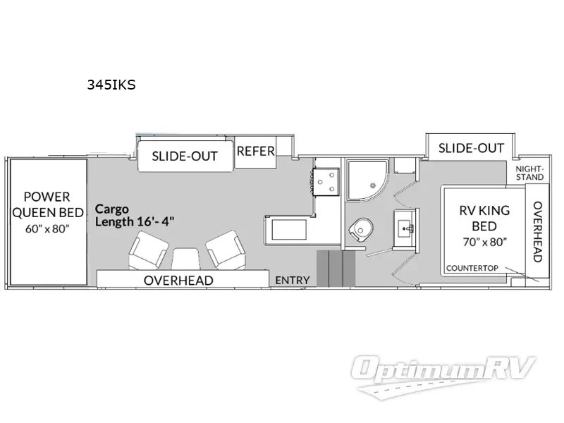 2021 Genesis Supreme MGM 345IKS RV Floorplan Photo