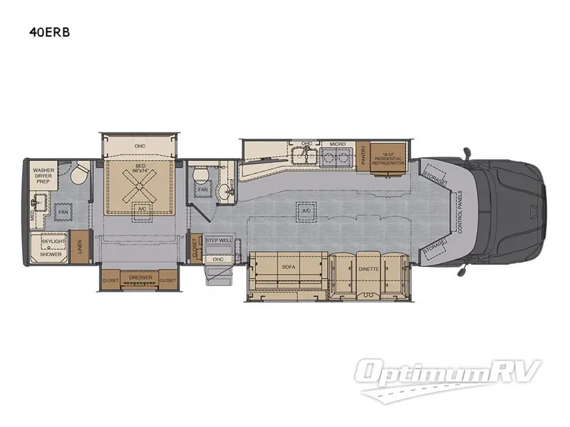 2023 Renegade Explorer 40ERB RV Floorplan Photo