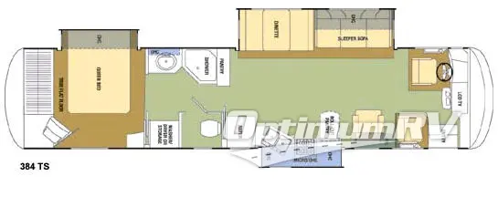 2008 Coachmen Sportscoach Pathfinder 384 TS Floorplan Photo
