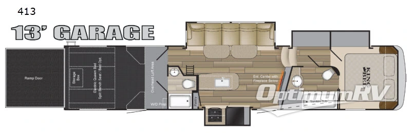 2018 Heartland Road Warrior 413 Floorplan Photo