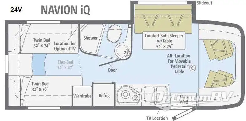 2014 Itasca Navion IQ 24V Floorplan Photo