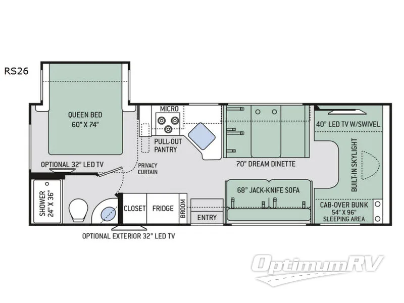2017 Thor Quantum RS26 Floorplan Photo
