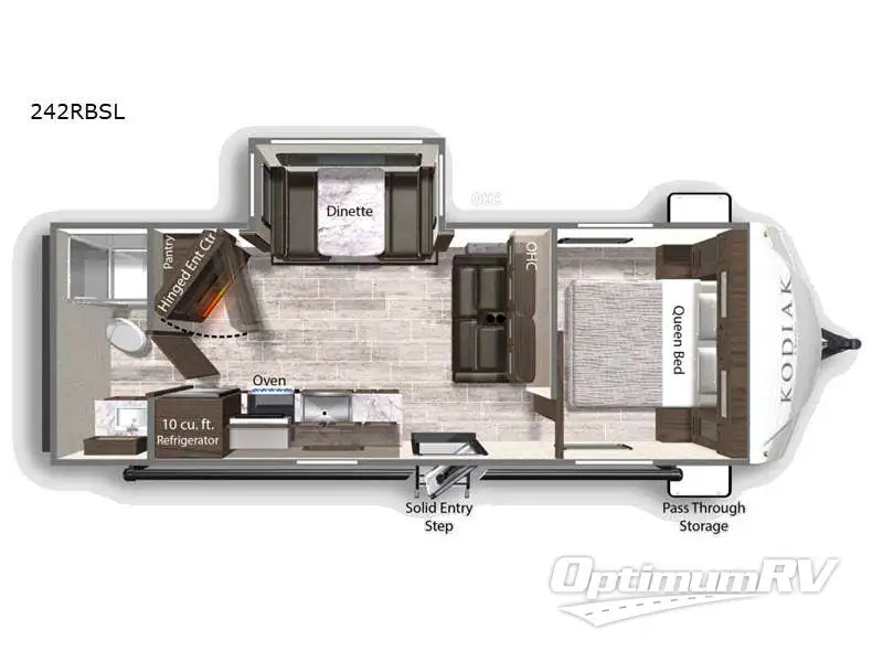 2021 Dutchmen Kodiak Ultra-Lite 242RBSL Floorplan Photo