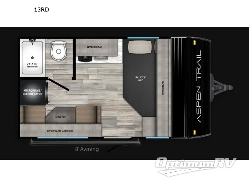 2026 Dutchmen Aspen Trail Mini 13RD RV Floorplan Photo