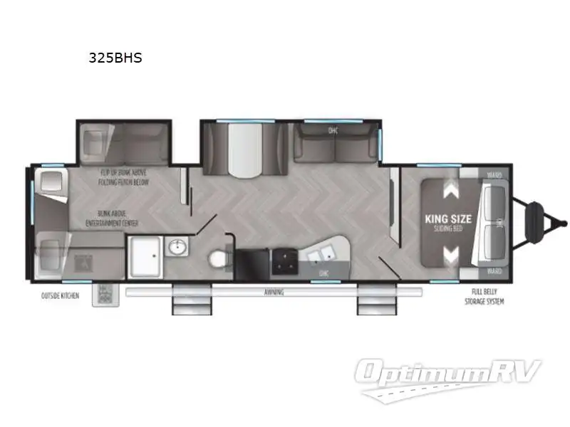 2021 Cruiser Shadow Cruiser 325BHS Floorplan Photo