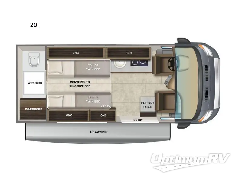 2022 Entegra Ethos 20T RV Floorplan Photo