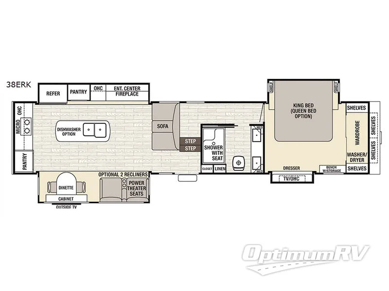 2017 NuWa Champagne M-38ERK Floorplan Photo