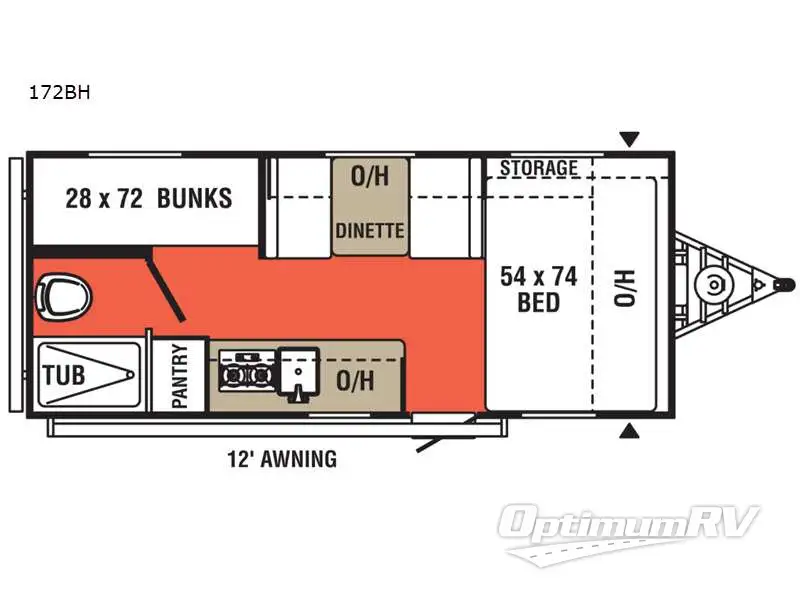 2021 Forest River Independence Trail 172BH Floorplan Photo