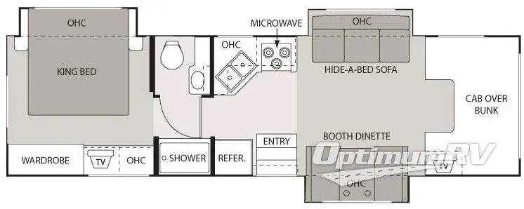 2007 Four Winds Chateau 33K Floorplan Photo