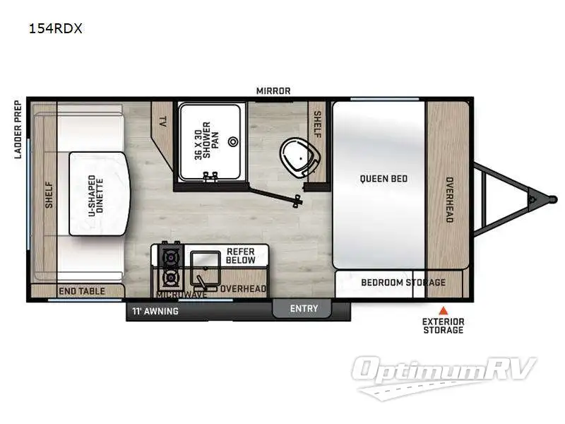 2024 Coachmen Catalina Summit Series 7 154RDX Floorplan Photo