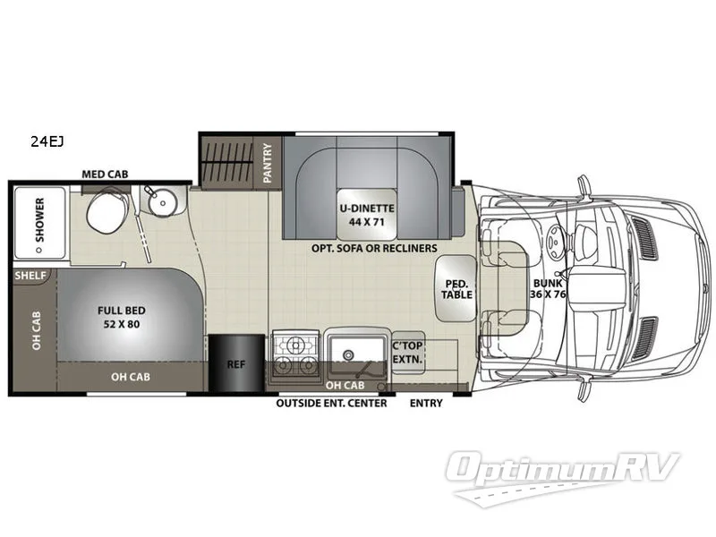 2019 Coachmen Prism Elite 24EJ Floorplan Photo