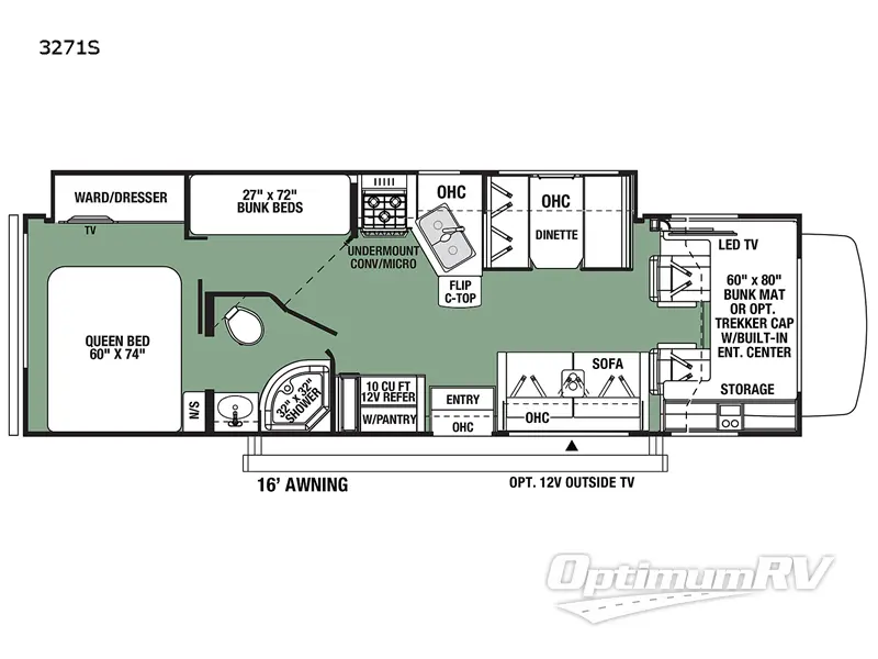2022 Forest River Forester Classic 3271S Ford Floorplan Photo