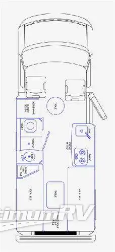 2011 Pleasure-Way Ford Excel TD Floorplan Photo