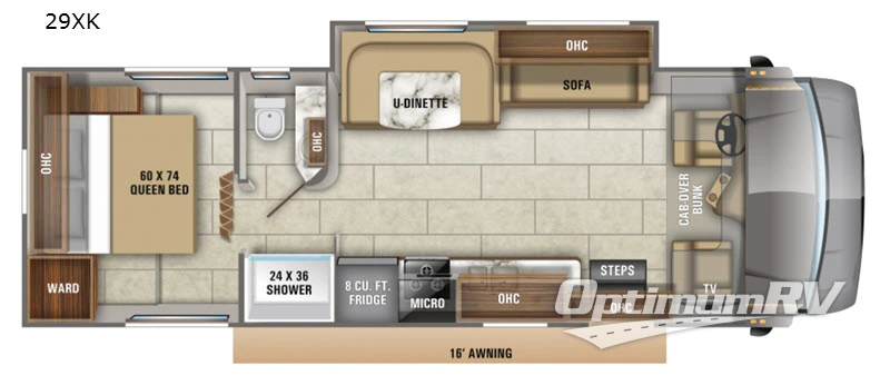 2020 Jayco Redhawk 29XK RV Floorplan Photo