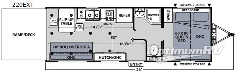 2020 Coachmen Apex Ultra-Lite 220EXT Floorplan Photo