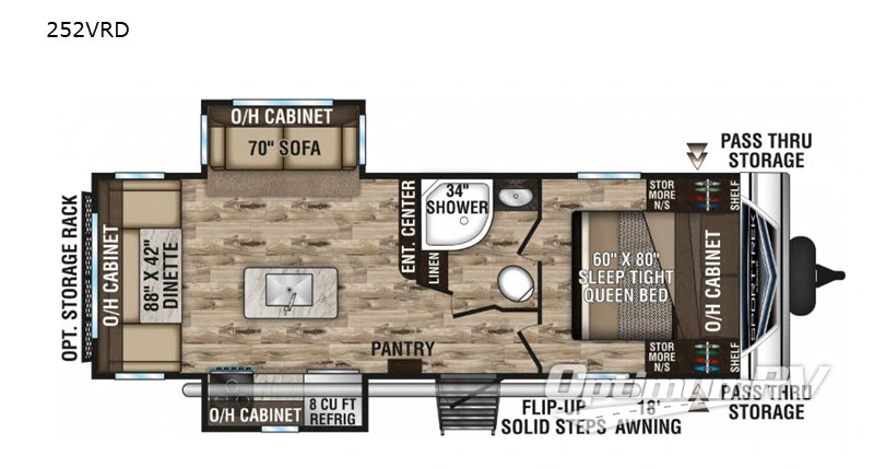 2020 Venture SportTrek 252VRD Floorplan Photo