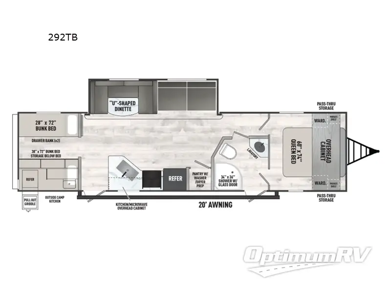 2026 Forest River Viking 6K Series 292TB RV Floorplan Photo