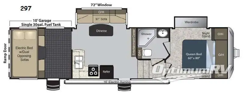 2015 Keystone Carbon 297 RV Floorplan Photo