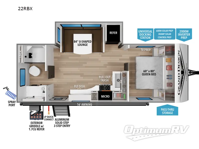 2027 Grand Design Transcend Xplor 22RBX Floorplan Photo