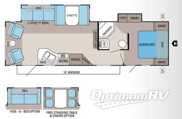 2012 Jayco Jay Flight 29RLDS RV Floorplan Photo