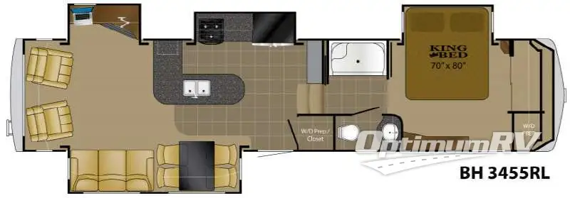 2011 Heartland Bighorn 3455RL RV Floorplan Photo