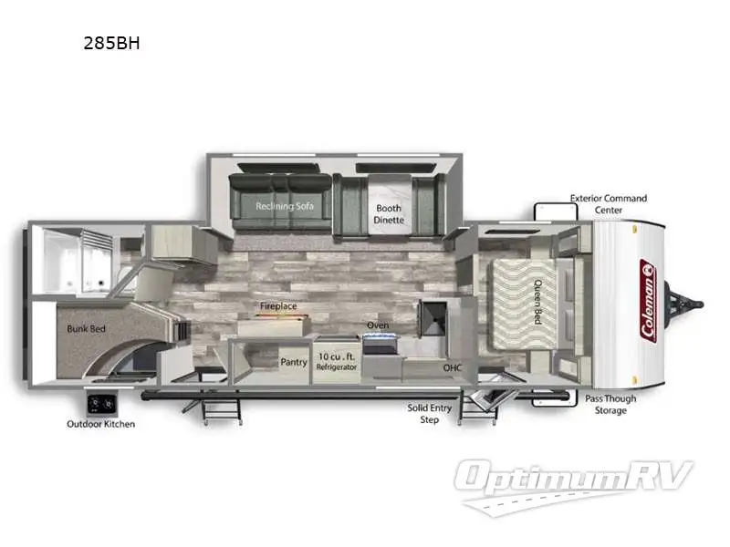 2022 Dutchmen Coleman Lantern Series 285BH RV Floorplan Photo