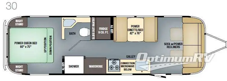 2017 Airstream Classic 30 Floorplan Photo