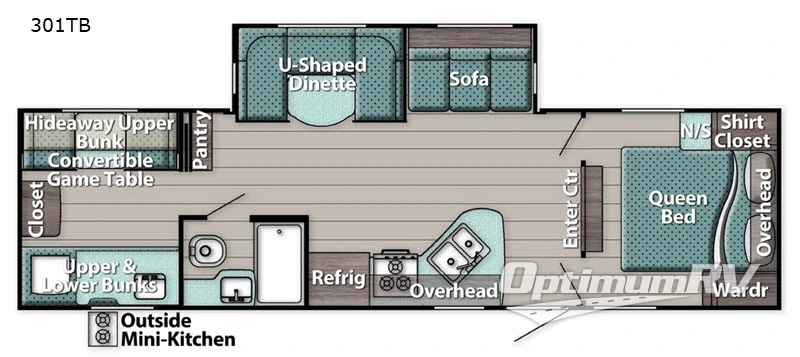 2020 Gulf Stream Kingsport 301TB RV Floorplan Photo
