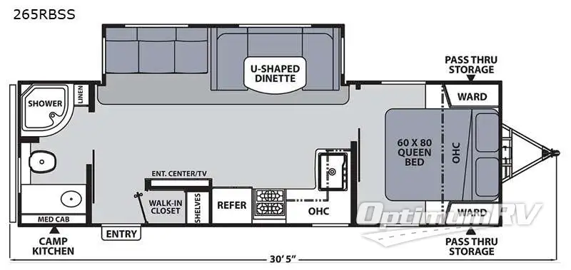 2021 Coachmen Apex Ultra-Lite 265RBSS Floorplan Photo