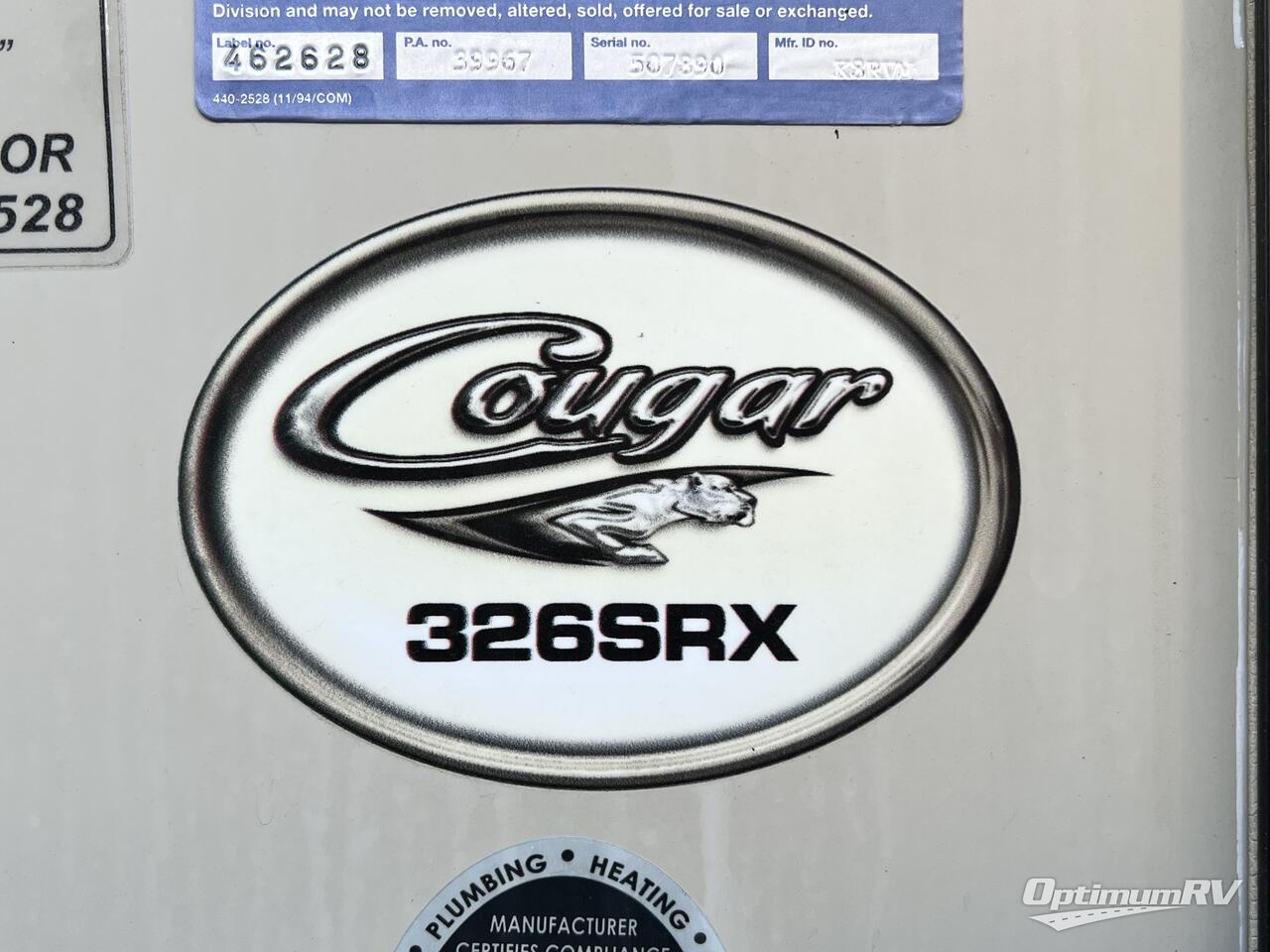 2016 Keystone Cougar 326SRX Photo 2