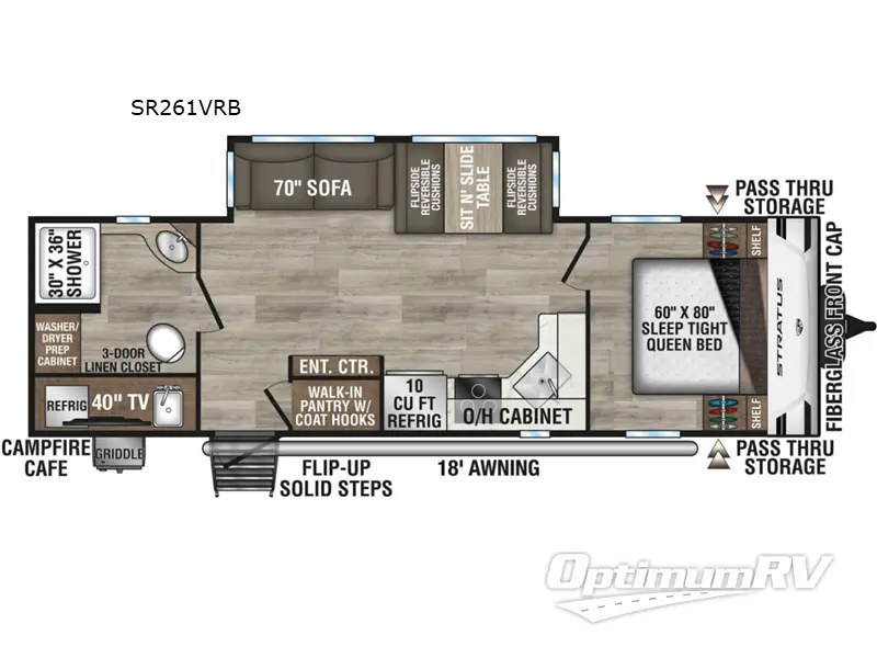 2025 Venture Stratus SR261VRB Floorplan Photo