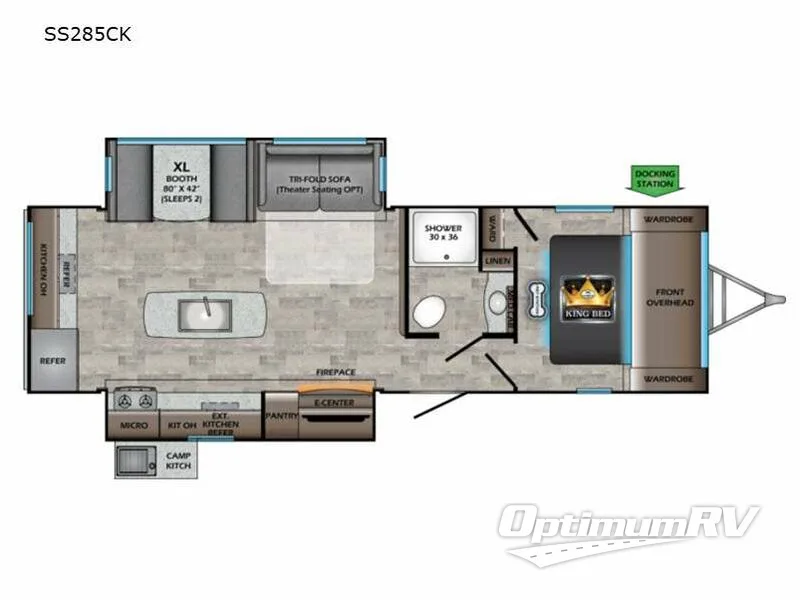2021 CrossRoads Sunset Trail SS285CK RV Floorplan Photo