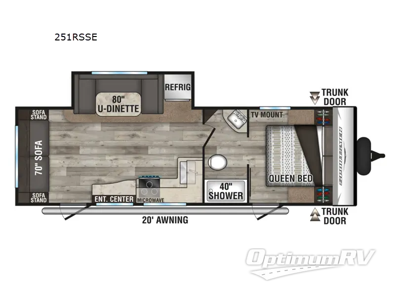 2022 KZ Sportsmen SE 251RSSE Floorplan Photo