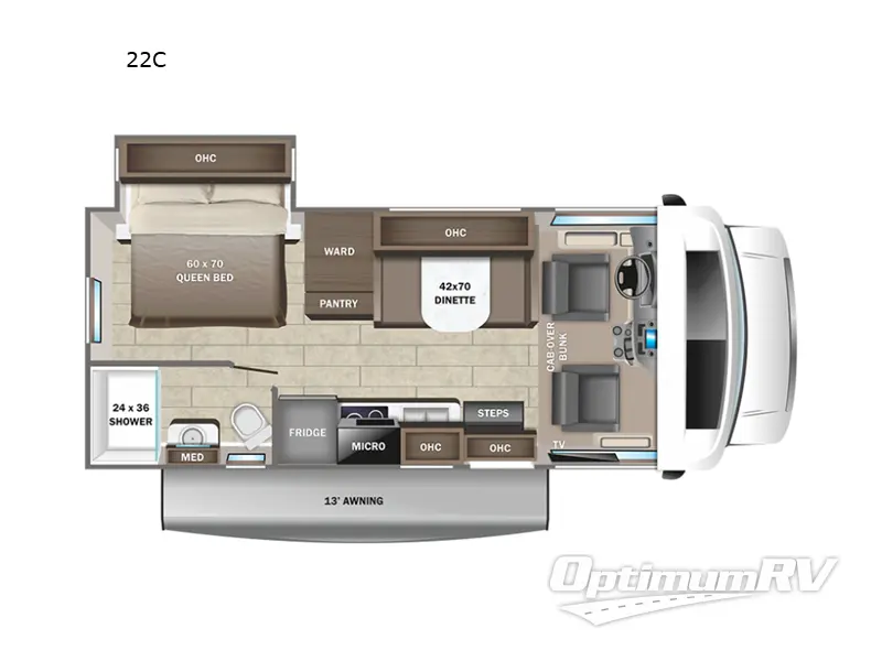 2023 Entegra Odyssey SE 22C Floorplan Photo