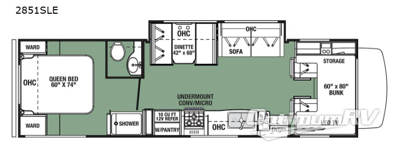 2020 Forest River Forester LE 2851SLE Ford Floorplan Photo