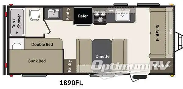 2015 Keystone Summerland 1890FL Floorplan Photo