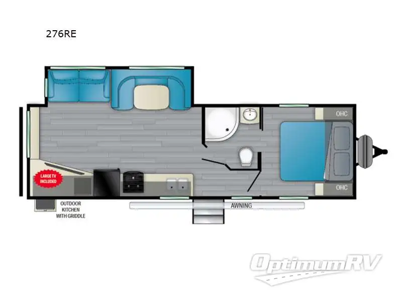 2022 Heartland Prowler 276RE Floorplan Photo