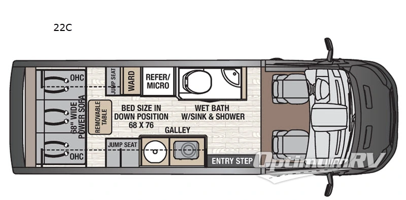 2020 Coachmen Beyond 22C RV Floorplan Photo