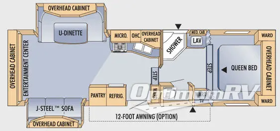 2008 Jayco Eagle Super Lite 29.5 RLS Floorplan Photo