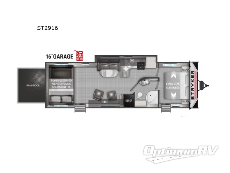 2022 Cruiser Stryker ST2916 Floorplan Photo