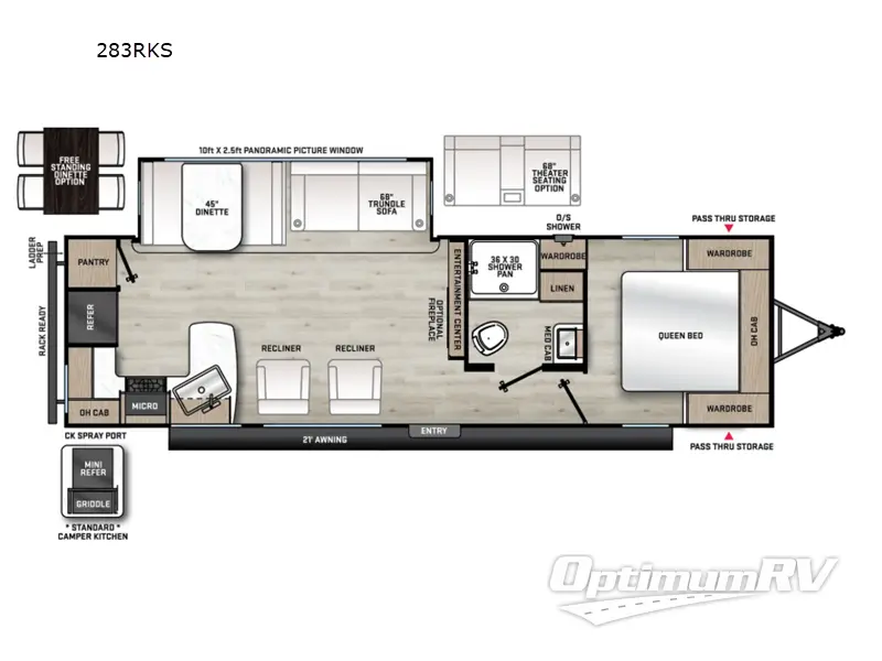 2027 Coachmen Catalina Legacy Edition 283RKS Floorplan Photo