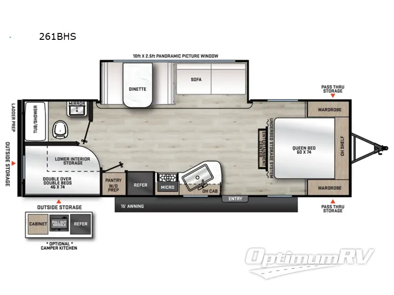 2026 Coachmen Catalina Summit Series 8 261BHS RV Floorplan Photo