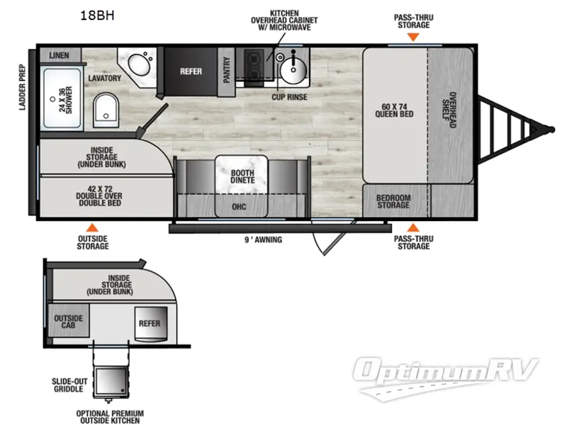 2026 Coachmen Clipper 4K Series 18BH Floorplan Photo