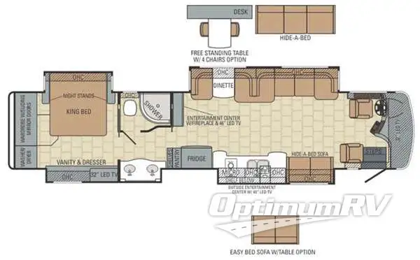 2015 Entegra Anthem 42DLQ Floorplan Photo