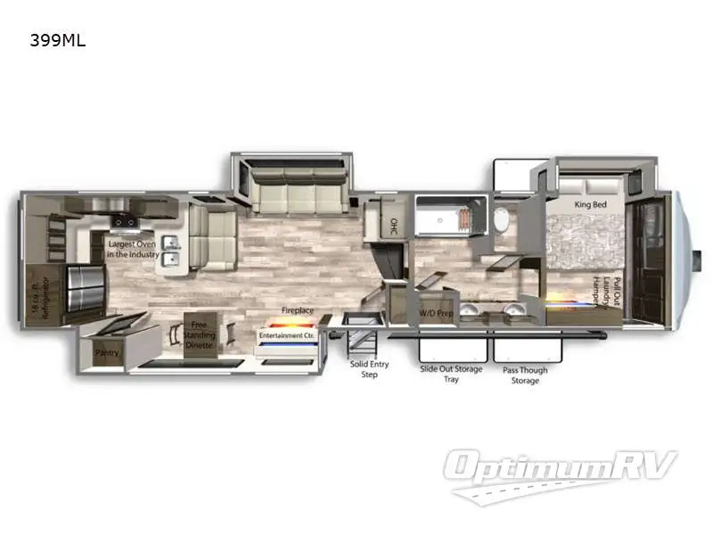 2021 Dutchmen Yukon 399ML Floorplan Photo