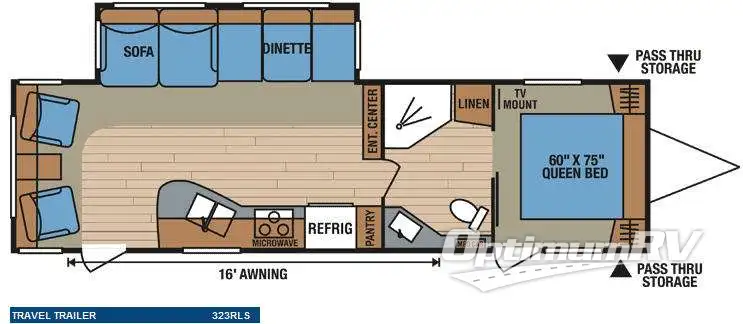 2011 KZ Spree 323RLS Floorplan Photo