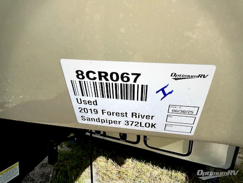 Used 2019 Forest River Sandpiper 372LOK Featured Photo