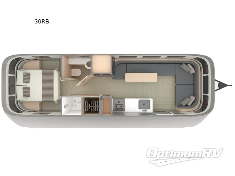 2023 Airstream Globetrotter 30RB Floorplan Photo