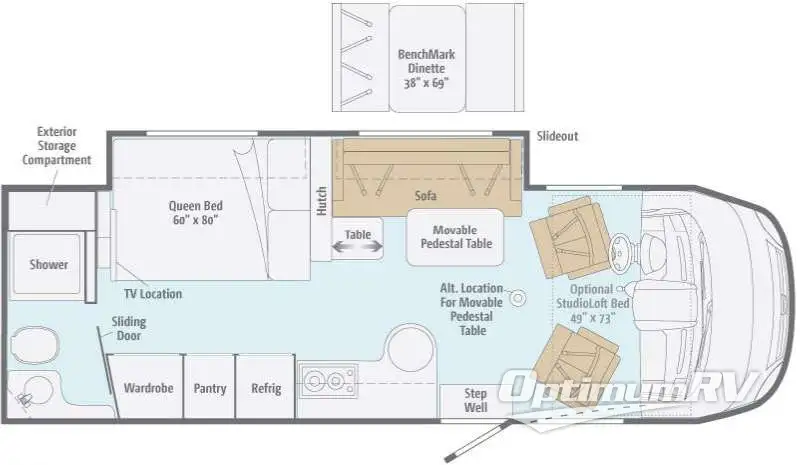 2012 Itasca Reyo 25R RV Floorplan Photo
