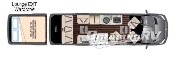 2016 Airstream Interstate Lounge EXT Lounge EXT Wardrobe Floorplan Photo
